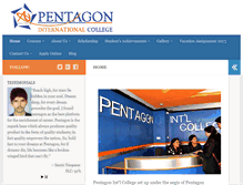 Tablet Screenshot of pentagonintl.com